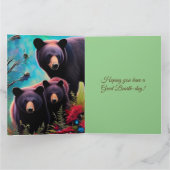 ママベアとカブの誕生日カード カード (内部)