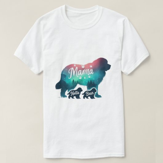 ママベアと子熊 Tシャツ (デザイン正面)