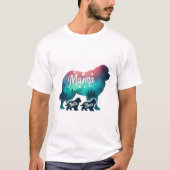 ママベアと子熊 Tシャツ (正面)