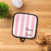 ママベアのオーブンミット - 完璧なママへのプレゼント 鍋敷き (トップダウン)