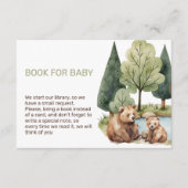 ママベアの冒険が待っています！ベイビーシャワーの招待状 エンクロージャーカード (正面)