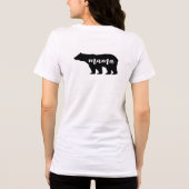 ママベアの名入れ トライブレンドTシャツ (裏面)