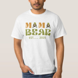 ママベアの温かいイラスト Tシャツ