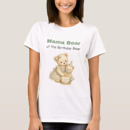 ママベアの誕生日シャツ Tシャツ