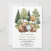 ママベアアドベンチャーは赤ちゃんシャワーの招待状を待っている 招待状 (正面)