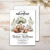 ママベアアドベンチャーは赤ちゃんシャワーの招待状を待っている 招待状