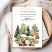 ママベアアドベンチャーは赤ちゃんシャワーの招待状を待っている 招待状