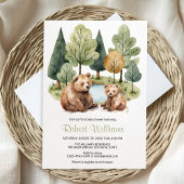 ママベアアドベンチャーは赤ちゃんシャワーの招待状を待っている 招待状