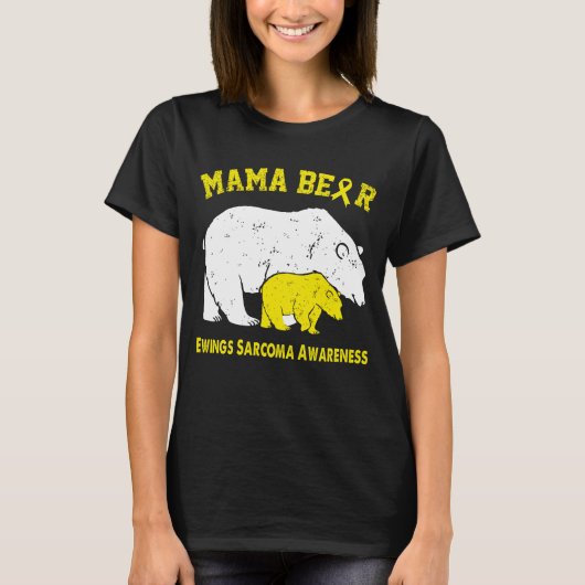 ママベアエウイングズ肉腫認識度 Tシャツ (正面)