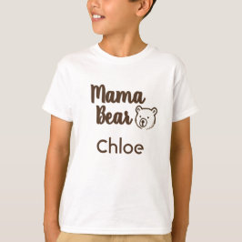 ママベアカスタムネームTシャツ Tシャツ