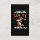 ママベアカドル人間関係レインボーカラー 名刺 (正面)