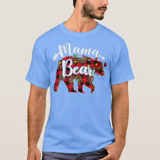 ママベアカバッファロープレイドクリスマスパジャママッチ Tシャツ