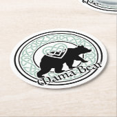 ママベアケルトの愛と強さの輪 ラウンドペーパーコースター (アングル)