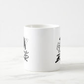 ママベアシルエットハート コーヒーマグカップ (中央)