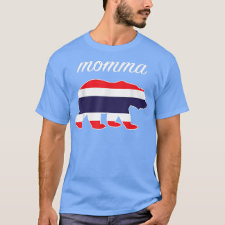 ママベアタイ国旗タイのルーツ Tシャツ