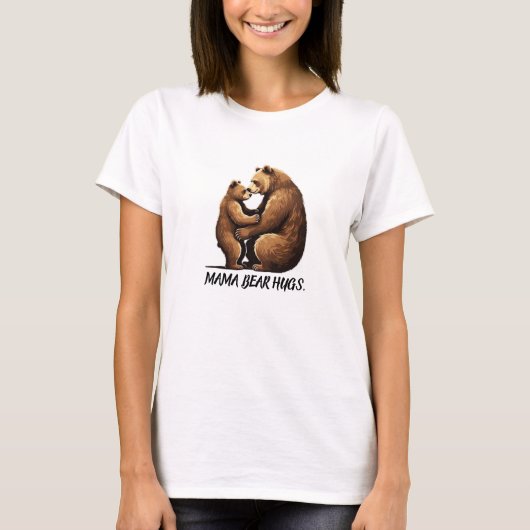 ママベアハグスマザーズデイTシャツ Tシャツ (正面)