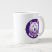 ママベアハンドドローイラストレーション ジャンボコーヒーマグカップ (正面右)