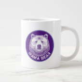 ママベアハンドドローイラストレーション ジャンボコーヒーマグカップ (右)