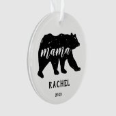 ママベアフォレストアニマルファミリーホリデーオーナメント オーナメント (正面)