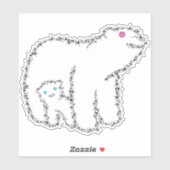 ママベアフラワーズスターズライン シール (シート)