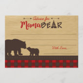 ママベアベビーシャワーアドバイスforマママカード アドバイスカード (正面)