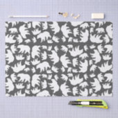 ママベアベビーシャワーウッドランドロッジ 薄葉紙 (クラフト)