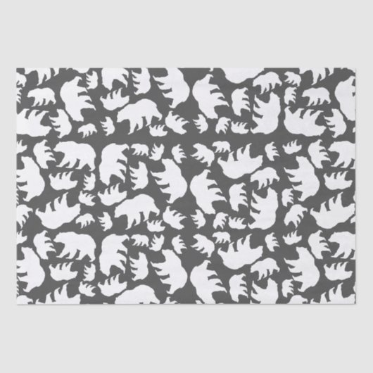 ママベアベビーシャワーウッドランドロッジ 薄葉紙 (正面)