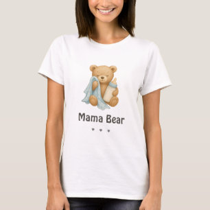 ママベアベビーシャワーTシャツ Tシャツ