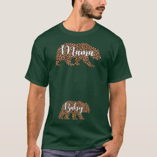 ママベアベビーベア妊娠妊娠マママヒョウ Tシャツ