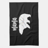 ママベアポーラベアライトクリスマス キッチンタオル (縦)