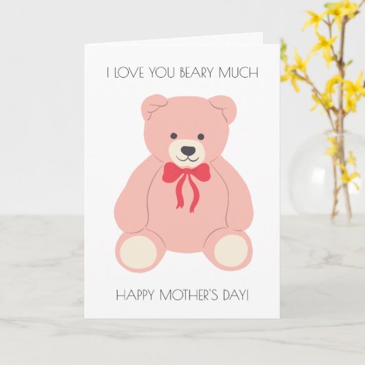 ママベアマザーズデイカード カード (黄色い花)