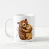ママベアマパーソナライズされたマユニーク誕生日ギフト コーヒーマグカップ (左)
