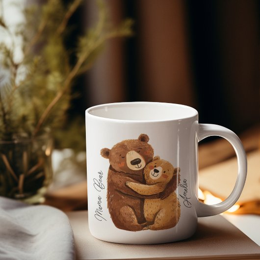 ママベアマパーソナライズされたマユニーク誕生日ギフト コーヒーマグカップ