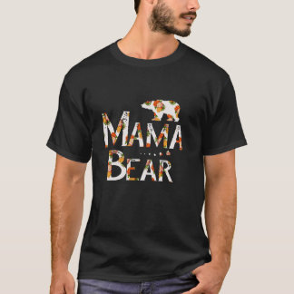ママベアママ人生フローラハートトップギフトボホアウトフ Tシャツ