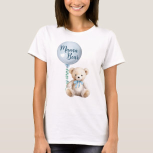 ママベアーテディベビーシャワーTシャツ Tシャツ