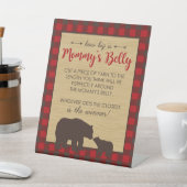 ママベアーママのベリーシャワーの大きさ 台座サイン (インサイチュ)