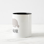 ママベア刺繍ルック ツートーンマグカップ (中央)