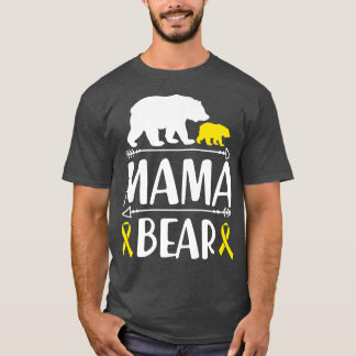 ママベア小児癌認識度母の母 Tシャツ