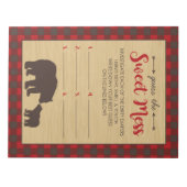 ママベア甘い混乱ゲームの答えを推測 ノートパッド (正面)