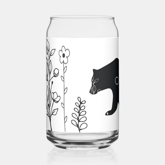 ママベア ガラス缶 (正面)