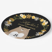 ママベア&スイートハニービー&フローラベビーシャワー ペーパープレート (アングル)