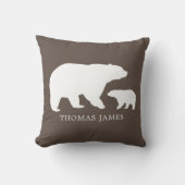 ママベア ブラウン クッション (正面)