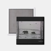 ママベア マグネット (正面/裏面)