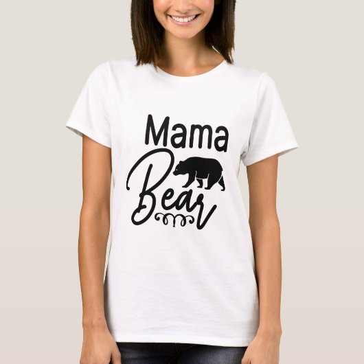 ママベア - ママ Tシャツ (正面)
