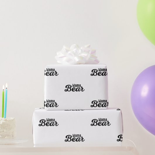 ママベア ラッピングペーパー (パーティーギフト)