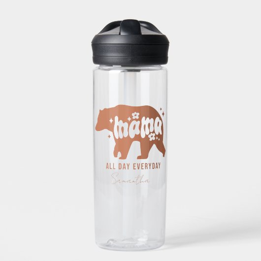 ママベア – 一日中 ウォーターボトル (正面)