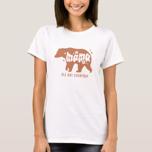 ママベア – 一日中 Tシャツ