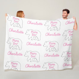 ママベア | 可愛おもしろいい母の日 フリースブランケット