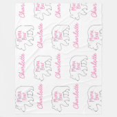 ママベア | 可愛おもしろいい母の日 フリースブランケット (正面)