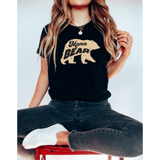 ママベア-母の日-ママ-面白い Tシャツ